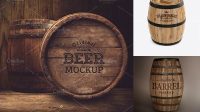 2818+ Barrel Mockup Free Mockup Templates