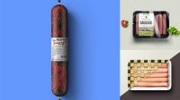 2824+ Sausage Mockup Free PSD Download