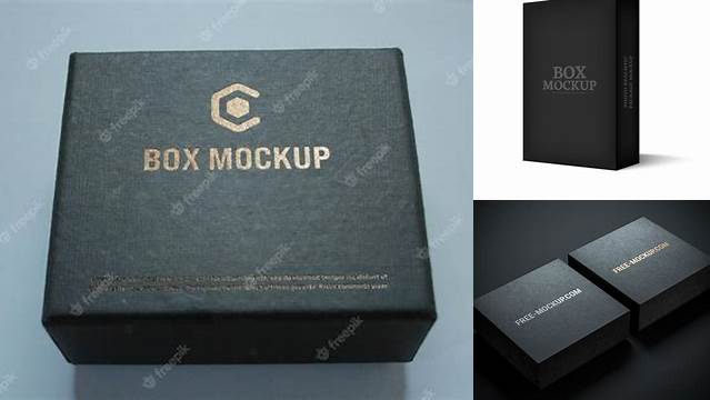 2825+ Black Box Mockup Advanced Photoshop Template