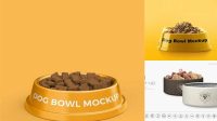 2829+ Dog Bowl Mockup Downloadable PSD Design Template