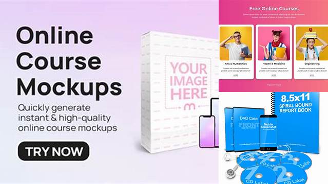 2832+ Online Course Mockup Psd PSD Download