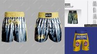 2833+ Boxing Shorts Mockup Free PSD