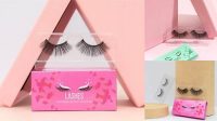 2833+ Eyelashes Box Mockup Editable Design File