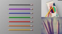 2841+ Pencils Mockup PSD File Download