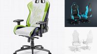 2848+ Gaming Chair PSD Mockup Half Side View Custom PSD Mockup Template