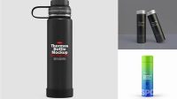 2848+ Matte Thermos PSD Mockup Editable Photoshop File