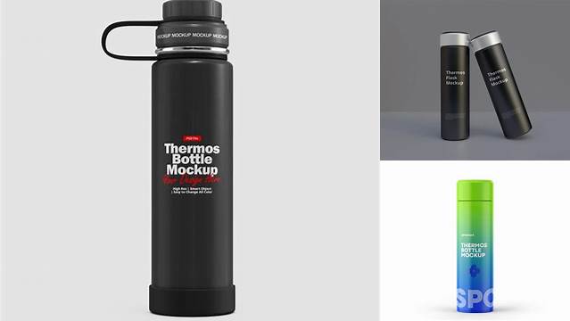 2848+ Matte Thermos PSD Mockup Editable Photoshop File