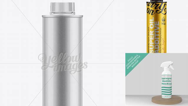 2856+ 300ml Oil Additive Bottle PSD Mockup Fully Customizable Photoshop Freebie