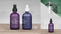 2856+ Dark Spray Bottle PSD Mockup Modern Free PSD Template