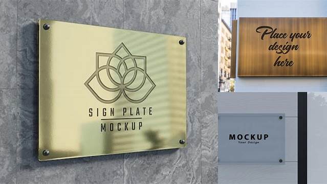 2856+ Plaque Mockup High-Quality PSD Files