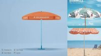 286+ Beach Umbrella Mockup Free Digital Download