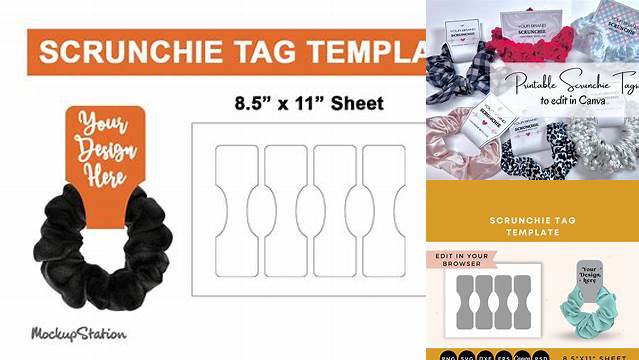 2861+ Editable Free Printable Scrunchie Tag Template Easy Editable