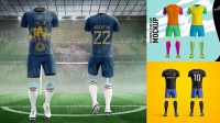 2862+ Mockup Uniforme De Futbol Editable Photoshop File