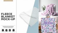 2866+ Fleece Blanket Mockup Creative Photoshop Resources