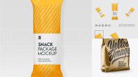 2867+ Metallic Snack Package PSD Mockup Fully Customizable Photoshop Freebie