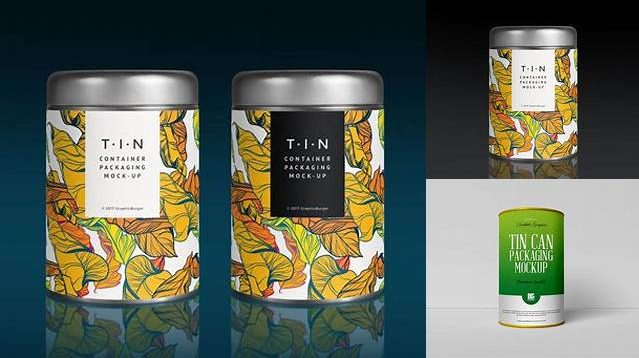 2869+ Tin Can With Paper Label PSD Mockup Free PSD Mockup Resource