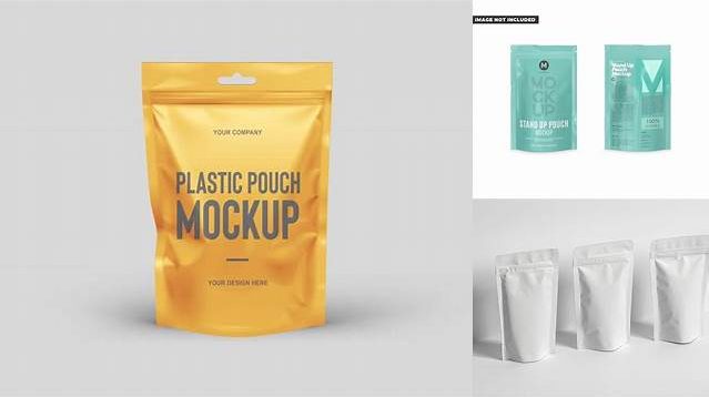 287+ Glossy Stand-Up Pouch with Dispenser PSD Mockup Elegant Photoshop Mockup