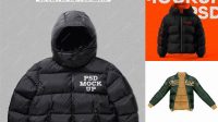 2874+ Puffer Jacket Mockup Psd Free Free PSD