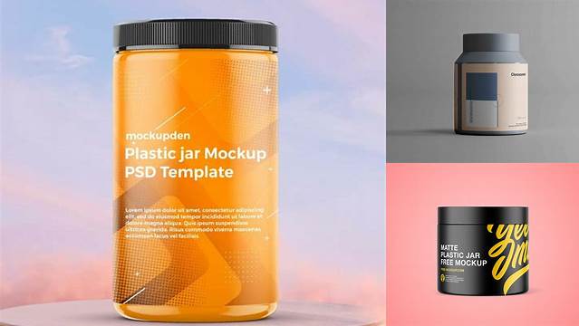 2877+ Matte Jar PSD Mockup Custom Graphic Resource Free Download