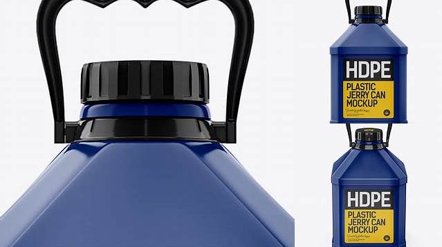 2879+ Glossy Jerrycan PSD Mockup Front View Exclusive and Stylish Design PSD