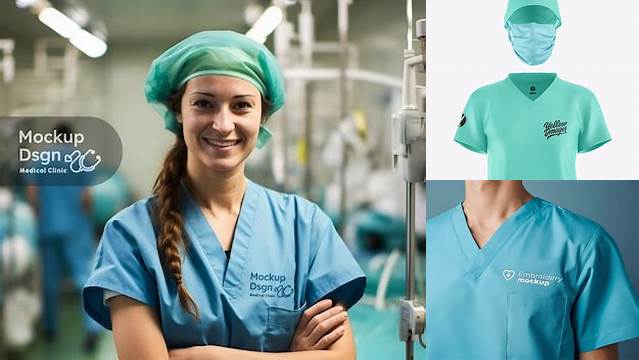 2879+ Nurse Uniform Mockup Free PSD