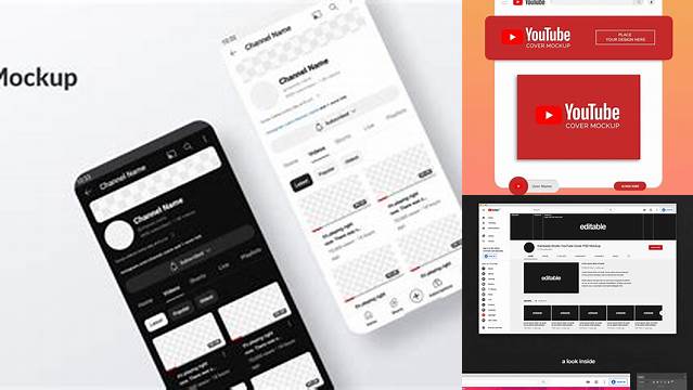 2880+ Youtube Channel Mockup Customizable Design Files