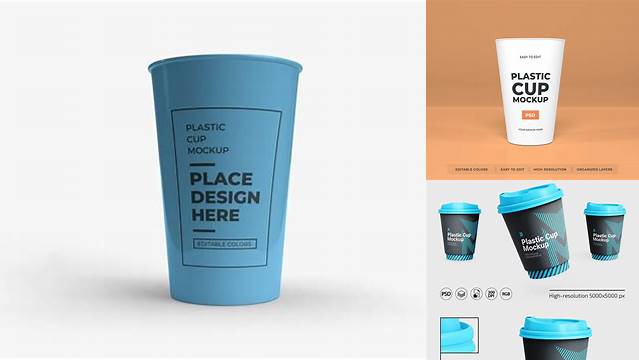 2881+ Matte Plastic Cup PSD Mockup Professional Photoshop Design Freebie