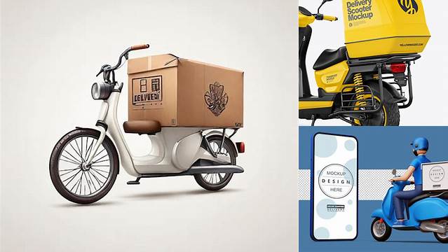 2882+ Moto Delivery Mockup Free Include TIFF