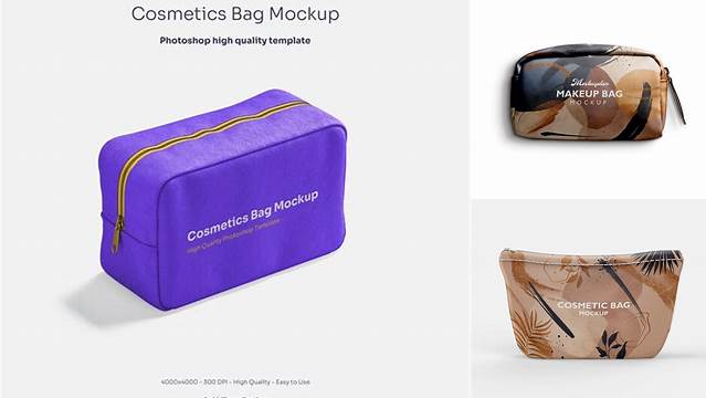 2884+ Cosmetic Bag Mockup Free Download Premium PSD Resource