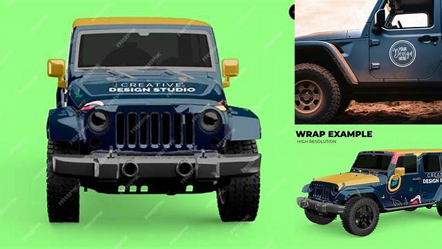 2886+ Jeep Mockup Easy Editable