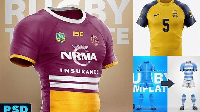 2886+ Rugby Jersey Mockup Free Modern PSD Templates