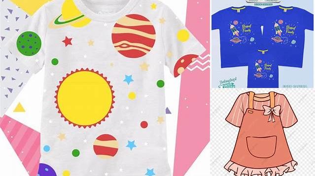 2895+ Template Baju Anak Free PSD