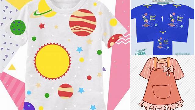 2895+ Template Baju Anak Free PSD