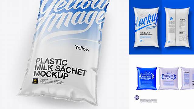 2896+ Milk Sachet Mockup Modern PSD Templates