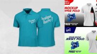 290+ Mockup Polo Shirt Cdr Include TIFF