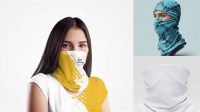 290+ Neck Gaiter Mockup Free Include TIFF