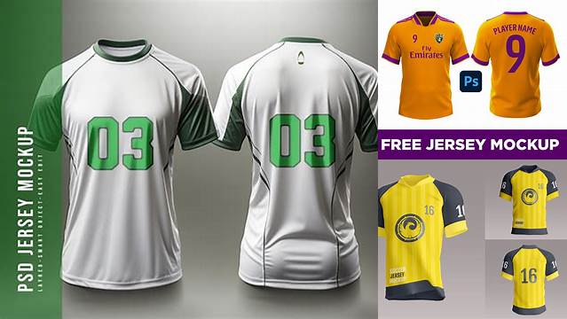 2903+ Free Soccer Jersey Mockup Psd Professional PSD Mockup