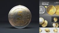 2904+ Coin Mockup Free Professional PSD Resource