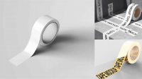 2908+ Metallic Duct Tape PSD Mockup Half Side View Exclusive Free PSD Mockups