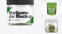 2914+ Cannabis Jar Mockup Custom Mockup PSD for Free