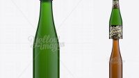 2917+ 25cl Vichy Style Green Glass Bottle PSD Mockup Best for Showcase