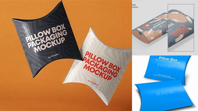 292+ Plastic Pillow Box PSD Mockup Creative Layered Design File