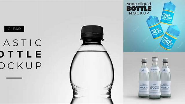 292+ Transparent Plastic Bottle with Liquid PSD Mockup Modern Free PSD Template