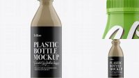 2924+ Glossy Plastic Dairy Bottle PSD Mockup Front View Free Creative Design