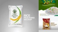 293+ Rice Packet Mockup Modern Design PSD