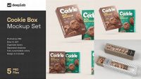 2930+ Cookie Box Mockup Stylish Free PSD