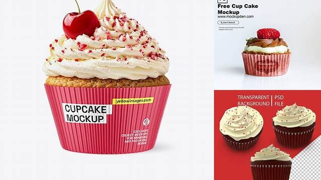 2933+ Cupcake Mockup Smart PNG Image