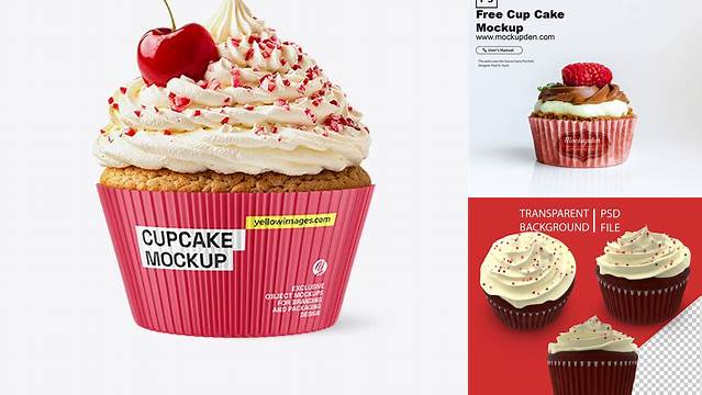 2933+ Cupcake Mockup Smart PNG Image