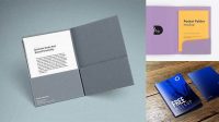 2933+ Opened Paper Folder PSD Mockup Photoshop PSD Free for Designers