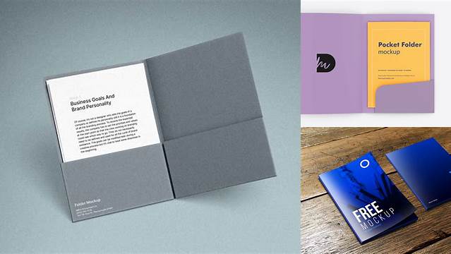 2933+ Opened Paper Folder PSD Mockup Photoshop PSD Free for Designers